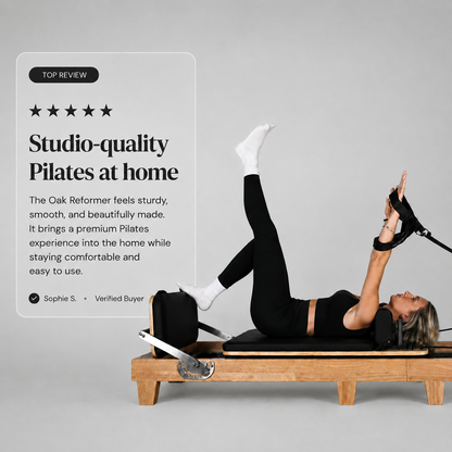 GymSets Studio Eichenholz-Reformer-Pilatesgerät