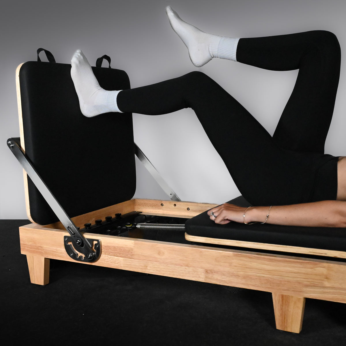 GymSets Studio Eichenholz-Reformer-Pilatesgerät