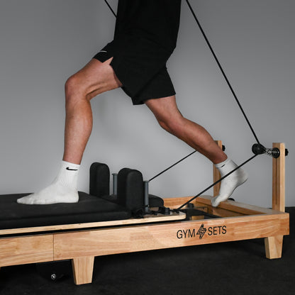 GymSets Studio Eichenholz-Reformer-Pilatesgerät