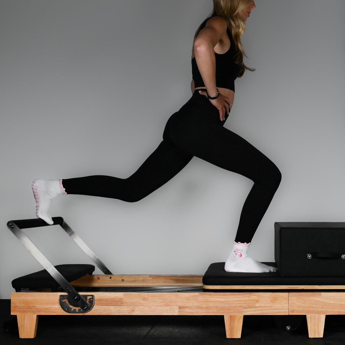 GymSets Studio Eichenholz-Reformer-Pilatesgerät