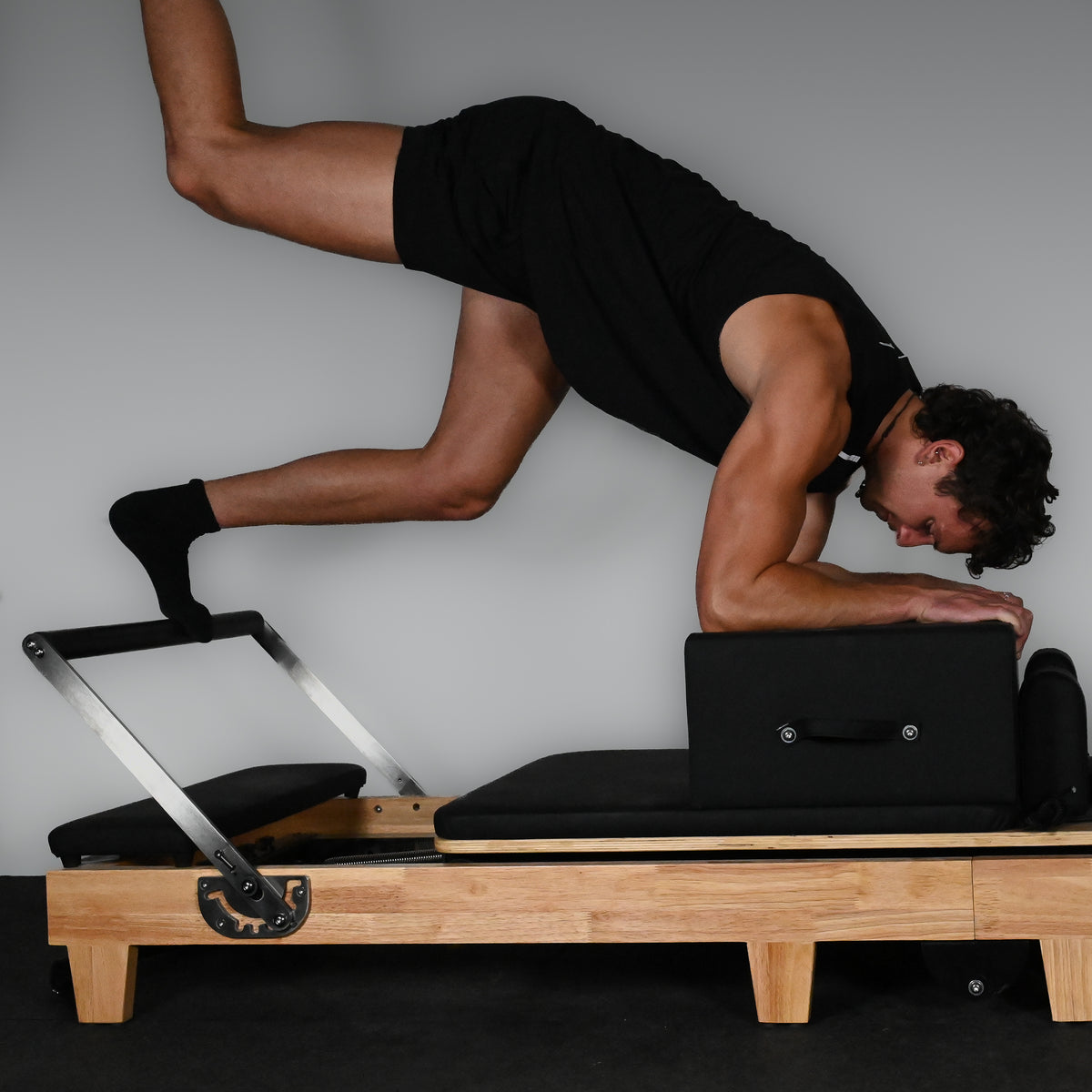 GymSets Studio Eichenholz-Reformer-Pilatesgerät