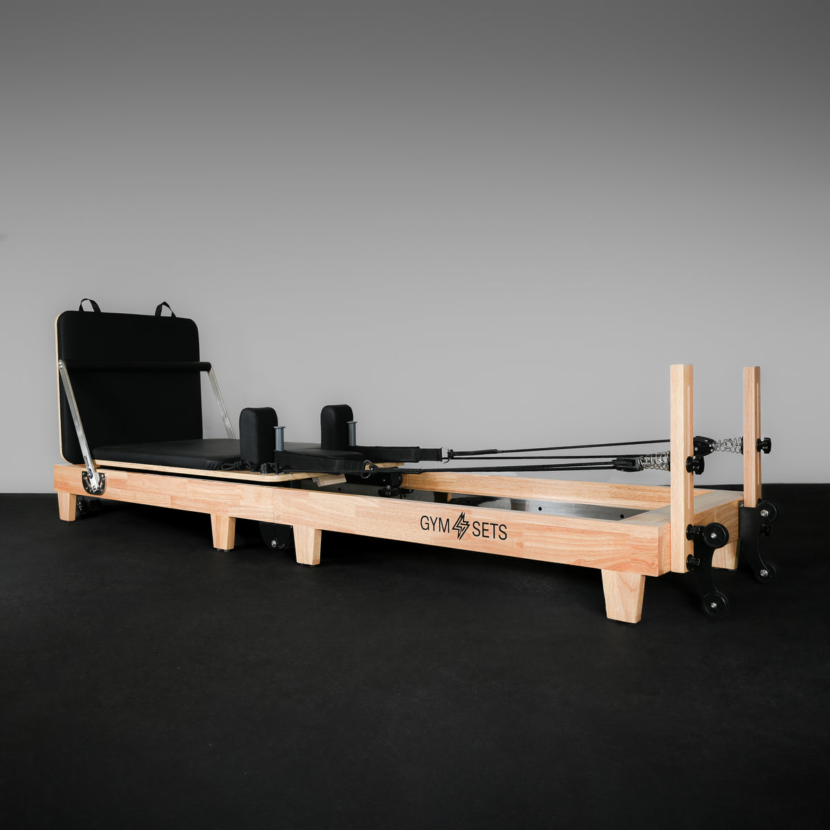 GymSets Studio Eichenholz-Reformer-Pilatesgerät