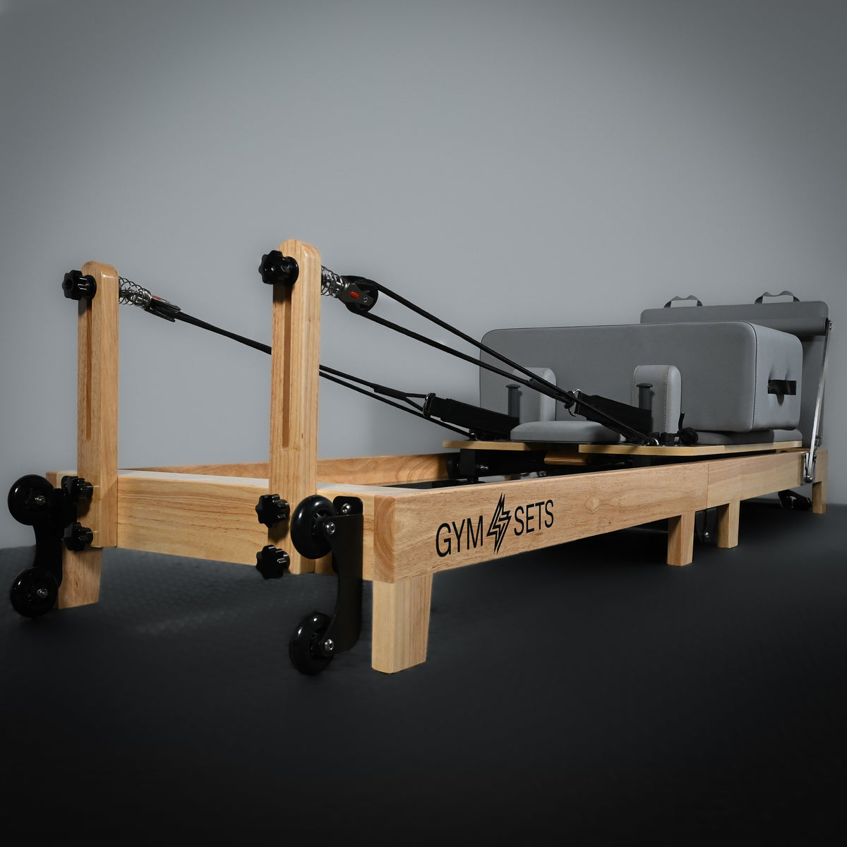 GymSets Studio Eichenholz-Reformer-Pilatesgerät