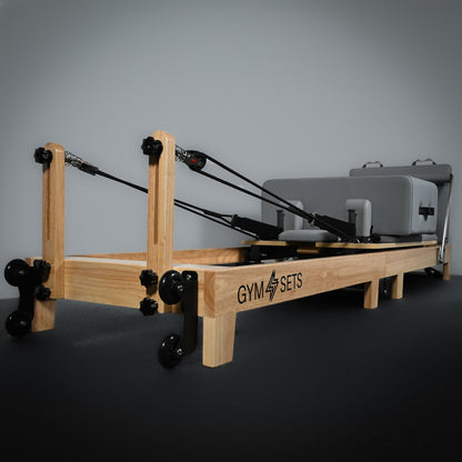 GymSets Studio Eichenholz-Reformer-Pilatesgerät