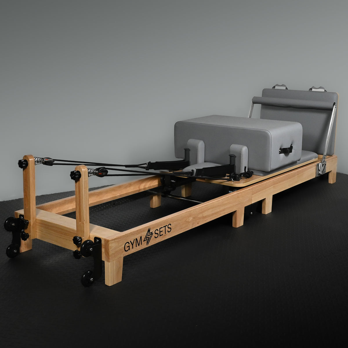 GymSets Studio Eichenholz-Reformer-Pilatesgerät