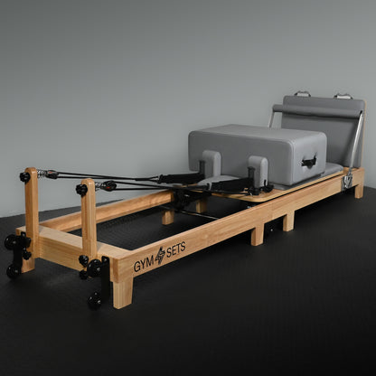 GymSets Studio Eichenholz-Reformer-Pilatesgerät